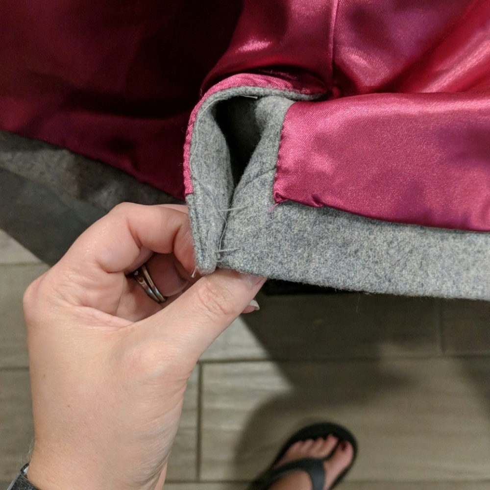 Gray cold weather dress coat - Picture 4 of 4